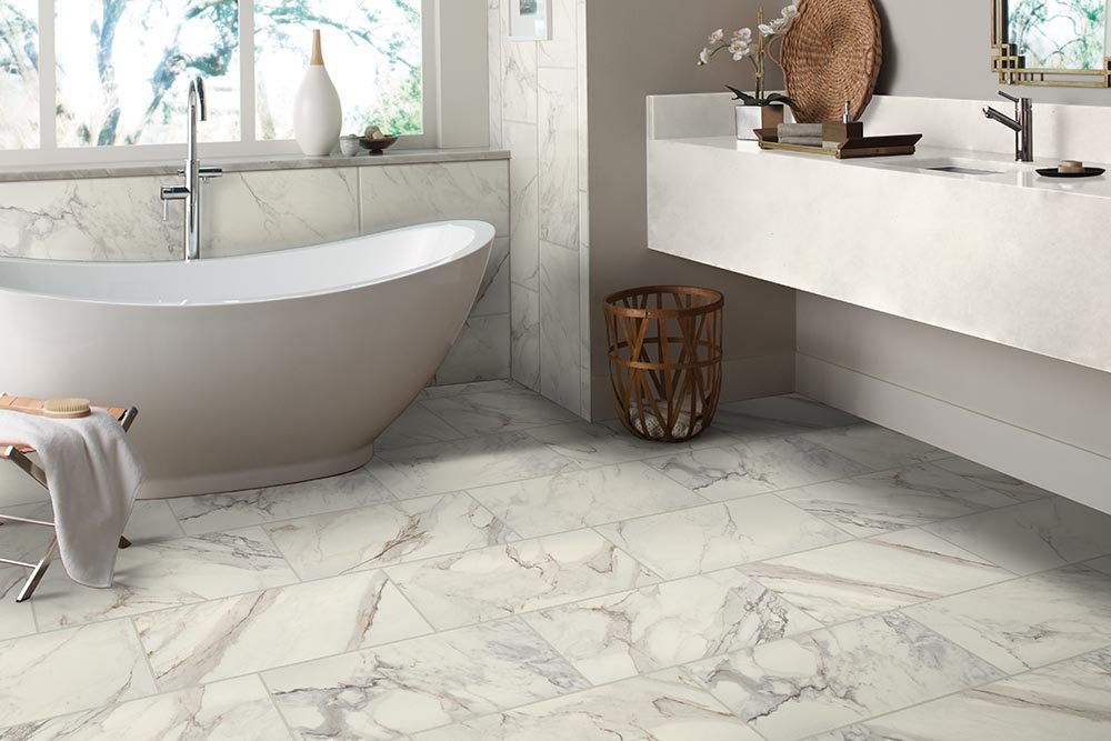 Bathroom Porcelain Marble Tile - Smiddy's CarpetsPlus COLORTILE in Terre Haute, IN