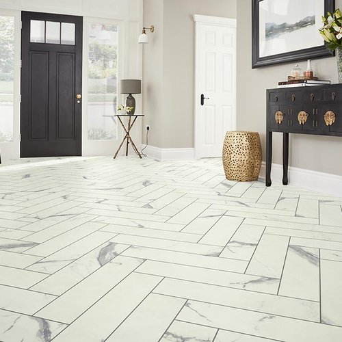 Entry Foyer Luxury Vinyl Tile Herringbone LVT - Smiddy's CarpetsPlus COLORTILE in Terre Haute, IN